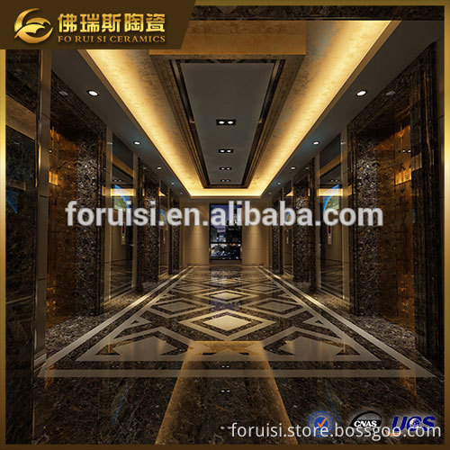 Item:FS-M69221 Dark Emperador Black Marble Tile and Marbles Floor in KTV Club